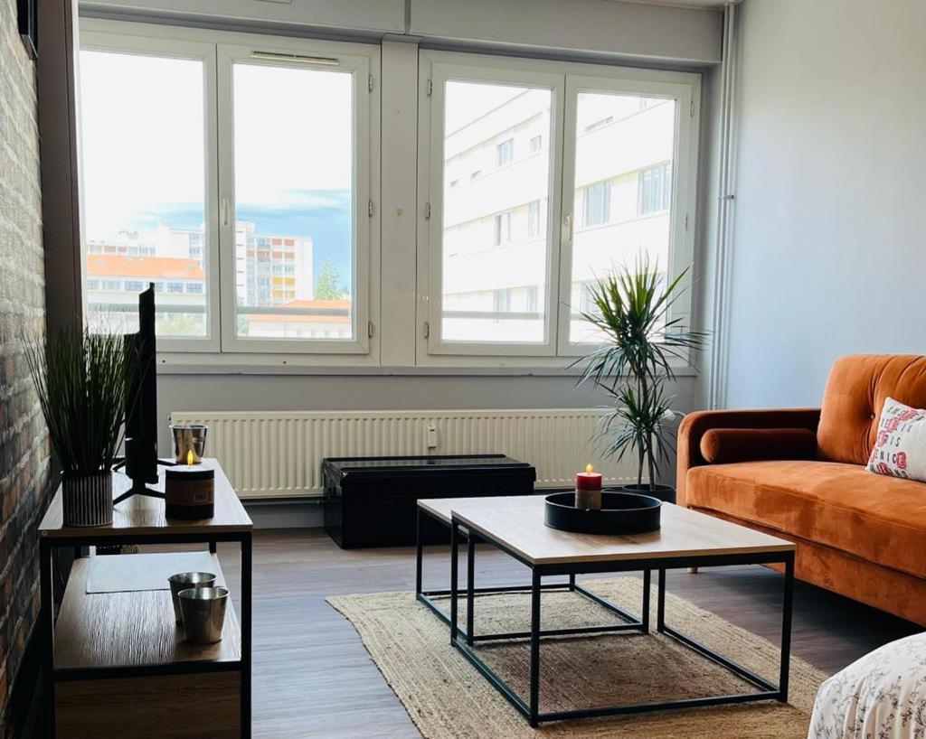 Espace 500 - Cosy, Wifi & Vue Sur La Ville Saint-Etienne  Kültér fotó